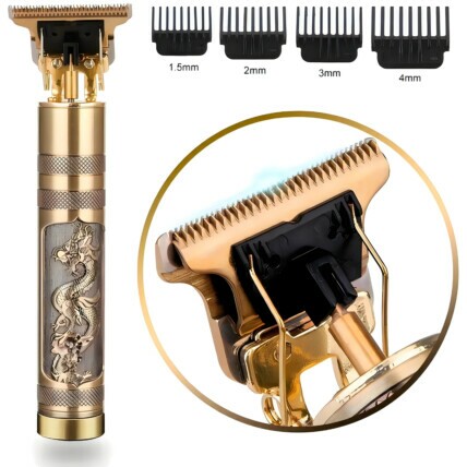 Maquina De Cortar Cabelos Aparador Lâmina Ajustável