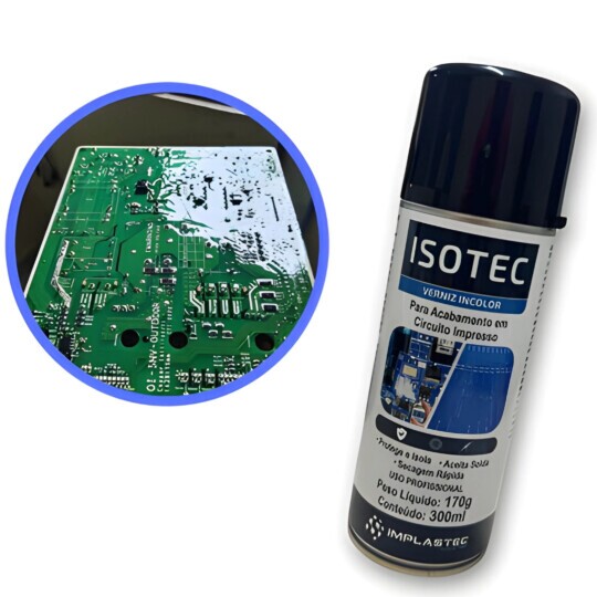 Spray Verniz Protetivo Isolante Incolor Isotec 300ml