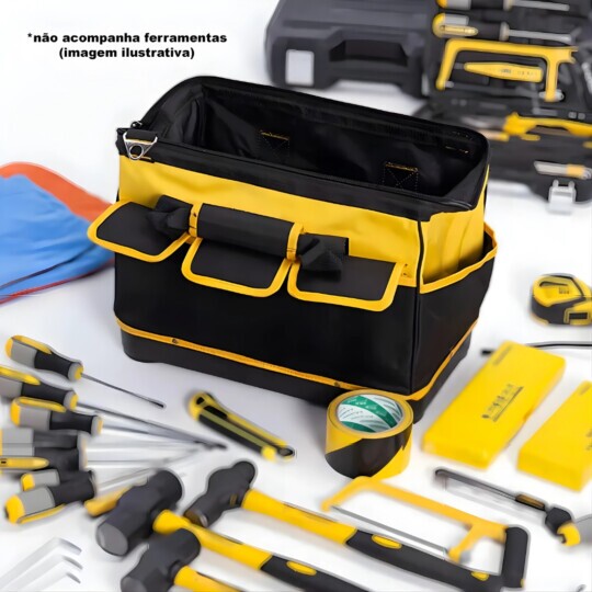 Bolsa De Ferramentas Transporte Fundo Reforçado 16 Bolsos BT-398