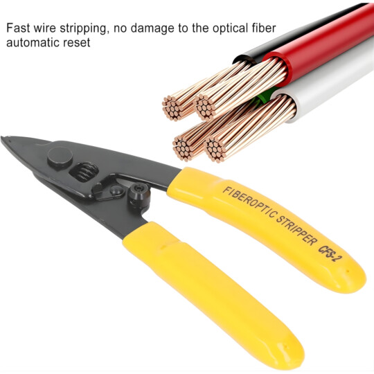 Alicate Decapador De Fibra Óptica Acrilato Cfs-3 Com 3 Furos