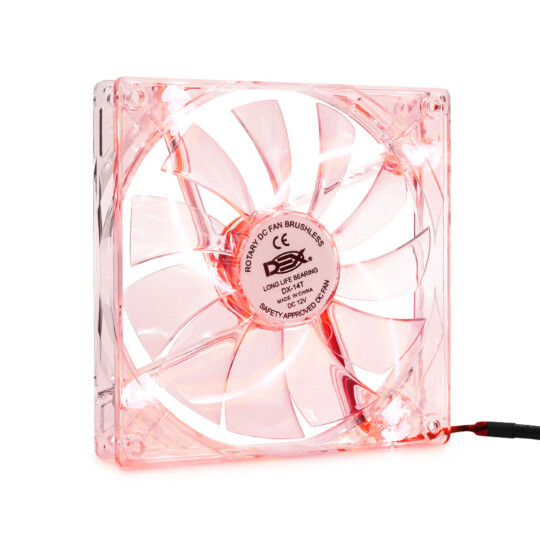 Cooler Fan 140x140 mm Colorido com Led Vermelho Dex - DX-14T VERMELHO