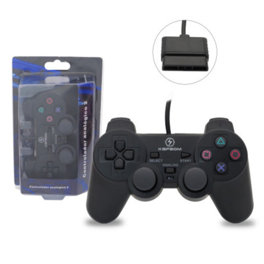 Controle Joystick para PS2 com Fio Kapbom - KAP-2