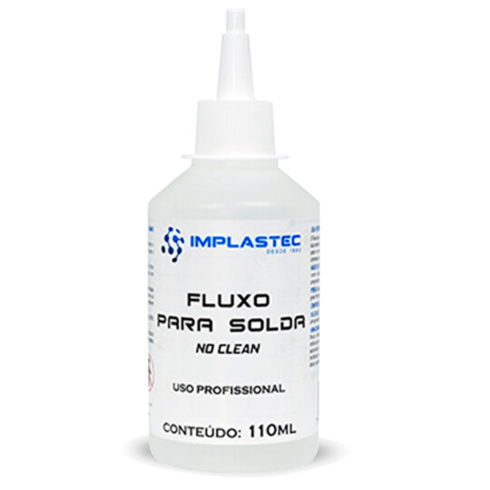 Fluxo para Solda No Clean 110ml IMPLASTEC - PAFS011060CX