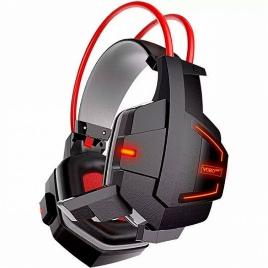 Headset Gamer Com Microfone Luz LED Colorido Cabo Reforçado Revestido Silicone Infokit - GH-X20