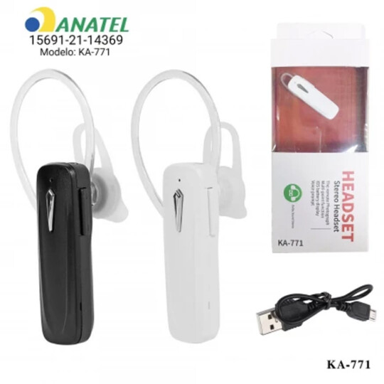 Fone De Ouvido Bluetooth para Músicas e chamadas com Anatel KAPBOM - KA-771