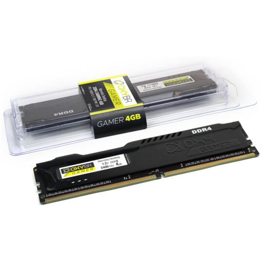 Memória Ram OxyBR Gamer DDR4 4GB 2400MHz