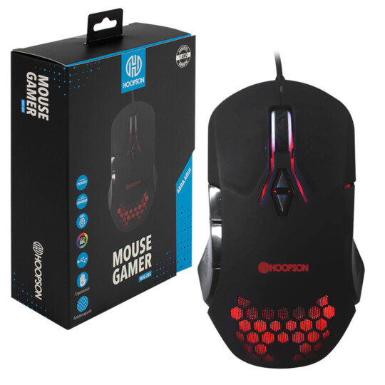Mouse GAMER Led RGB Switch Omron Sensor AVAGO 5050 HOOPSON-MSG-203