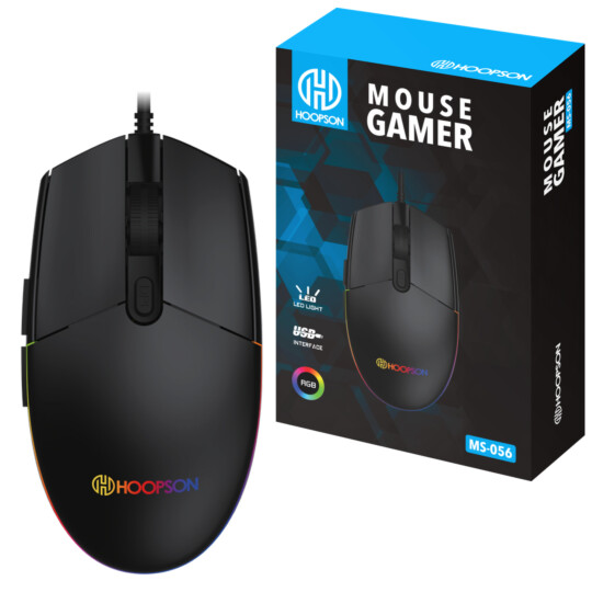 MOUSE GAMER LED RGB MARCA HOOPSON - MS-056