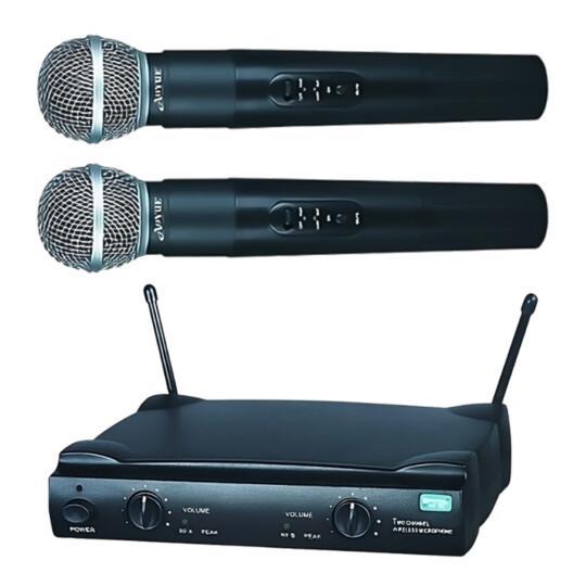 Kit 2 Microfones e Receptor sem fio HOOPSON - MIC-011
