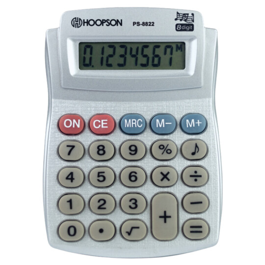 Calculadora de Mesa 8 Dígitos HOOPSON - PS-8822