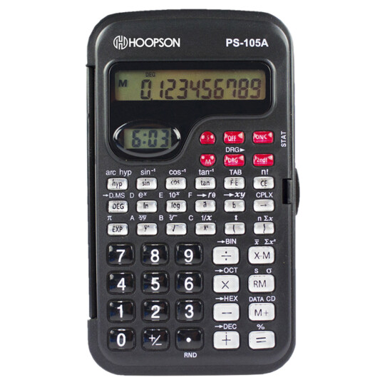 Calculadora cientifica 10 dígitos, Hoopson PS-105A