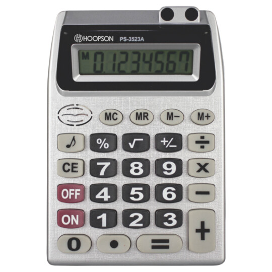 Calculadora 8 Digitos Numeros Grandes Função Raiz Quadrada Hoopson PS-3523A
