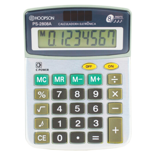 Calculadora De Mesa Simples 8 Digitos Ps-2808a