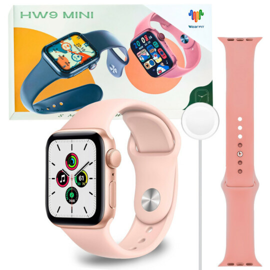 Smartwatch Hw9 Mini 41 mm Serie 9 Rosa - Microwear 10 UN
