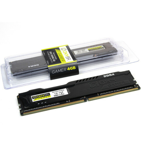 Memória Ram OxyBR Gamer DDR4 4GB 3200MHz - Signa