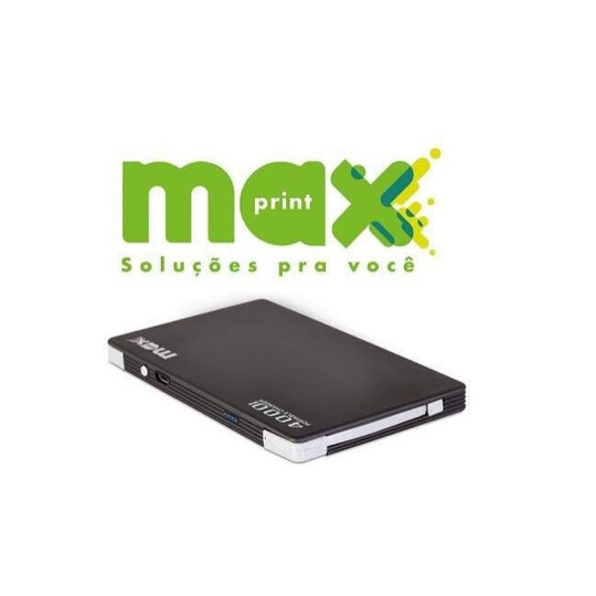 Power Bank Maxprint Pocket 4000mah com Cabo V8 e Lightning embutidos - 6012876