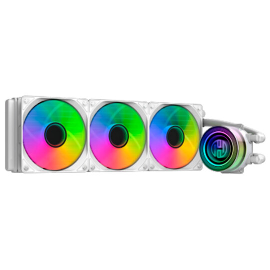Water Cooler p/ Processador Intel AMD Branco 3 Fans Led RGB HOOPSON - CL-240B