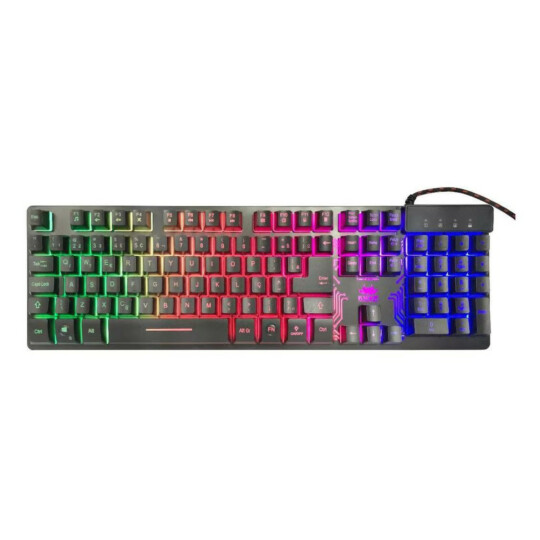 TECLADO USB GAMER MECÂNICO ANTI-GHOSTING LEDS RGB COMPACT II