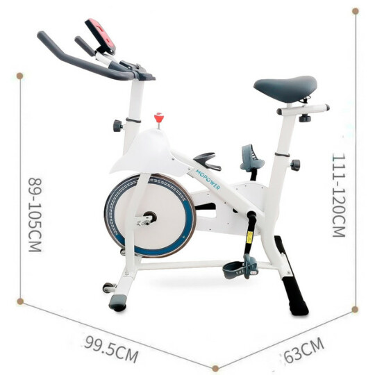 Bicicleta Ergométrica para Spinning e Exercícios Físicos Branca