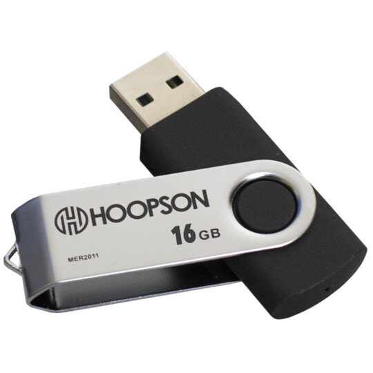 Pendrive USB Hoopson Capacidade: 16GB PEN-001-16G