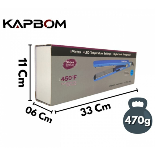 Chapinha de Cabelo Bivolt com 5 níveis de Temperatura 230 ºC máx KAPBOM - KAP-043
