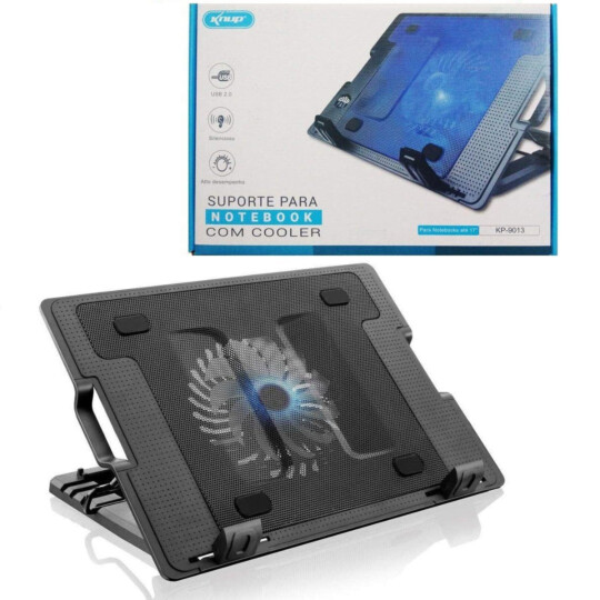 Base Cooler para Notebook 17 Polegadas com Suporte Knup - KP-9013