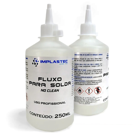 Fluxo de Solda No Clean 250ml IMPLASTEC - PAFS025036CX