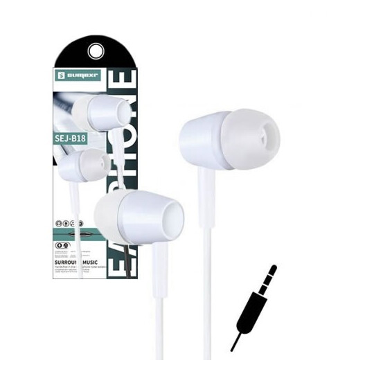 Fone de Ouvido Intra-auricular Com Fio Microfone e Botão para Atender Chamadas Sumexr - SEJ-B18