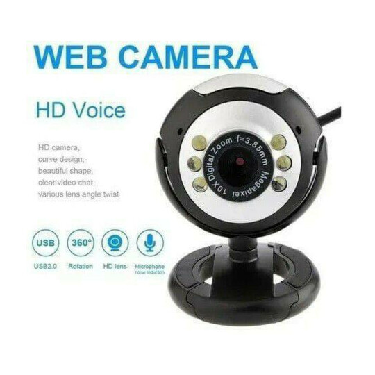 CAIXA FECHADA 100 Unidades Webcam Câmera 640x480 Usb para Vídeo Chamadas PC e Notebook Lehmox - LEY-53