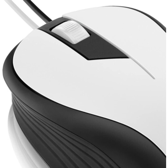 Mouse Óptico Emborrachado Branco com Fio Usb 1200dpi Multilaser - MO224