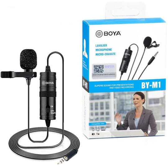 Microfone de Lapela Omnidirecional Boya M1- SC-MI SFQ-023