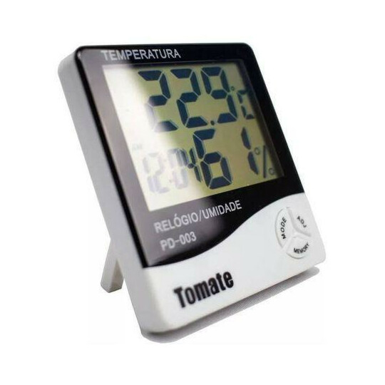 Medidor de Umidade e Temperatura Termo Higrômetro com Sensor Externo Tomate - PD-003