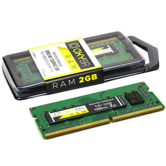 Memória Ram Notebook  OxyBR DDR3 2GB 1333MHz - Signa