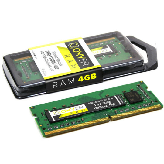 Memória Ram Notebook  OxyBR DDR3 4GB 1333MHz - Signa