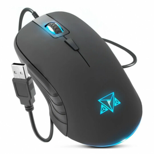 Mouse Gamer Katana Usb 6000dpi Pixart Ambidestro Adamantiun - AD-100