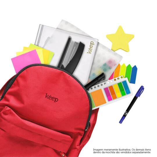 Mochila Para Notebook 15,6 polegadas Keep Colors Multilaser Vermelha - BO434