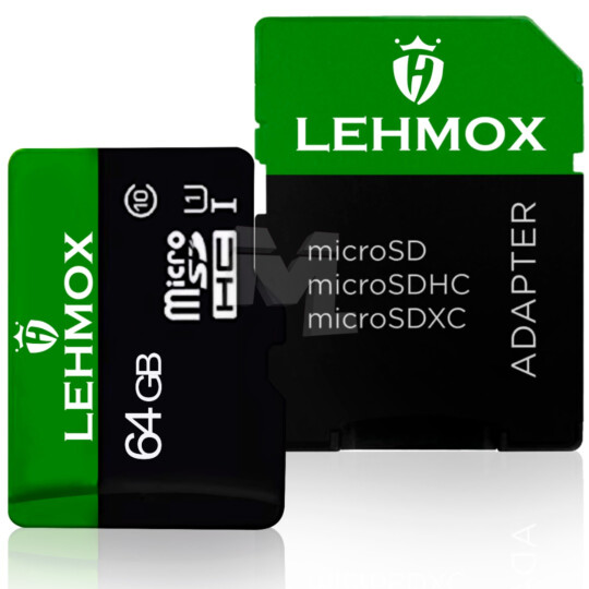 Cartão de Memoria 64GB C/ Adaptador Drive 10 Anos de Garantia LEHMOX - LEY-1592