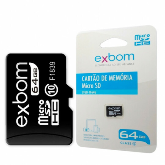 Cartão de Memória 64GB 10mbs Exbom - STGD-TF64G