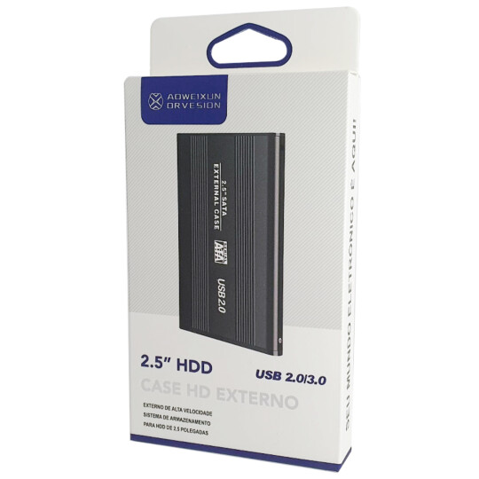 Case para HD Externo Notebook USB 2.0 Super Speed - SATA-20-25