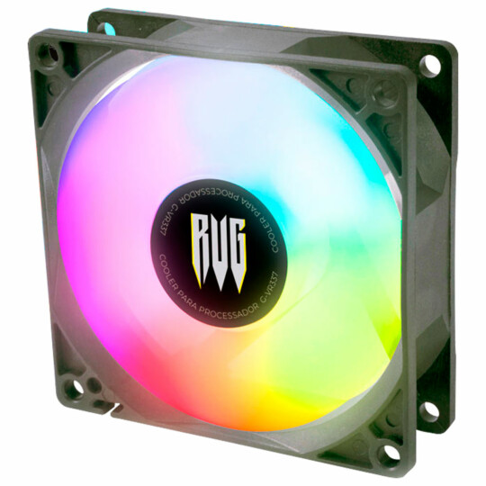 Cooler Fan RGB para Gabinete PC 80mm REVENGER - G-VR337