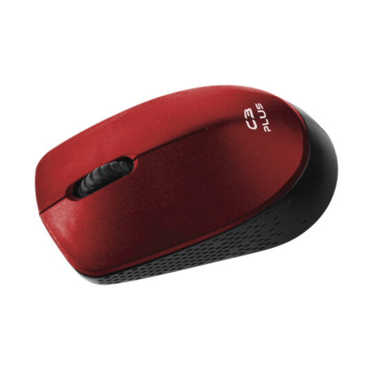 Mouse sem Fio C3Tech Wireless 1000 Dpi Vermelho -  M-W17RD