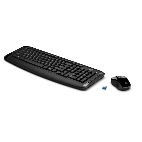 Kit Teclado + Mouse sem fio HP Wireless Preto - 300 3ML04AA#AC4