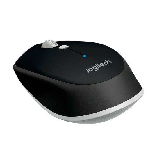Mouse sem Fio Logitech Bluetooth+Rc/nano Usb Preto - M535