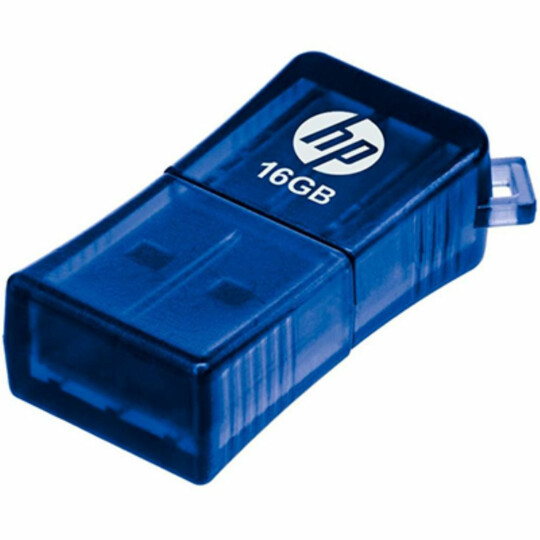 Pen Drive HP 16GB USB 2.0 Mini Azul - V165W 