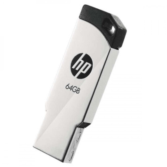 Pen Drive HP 64GB USB 2.0 Metálico - V236W 