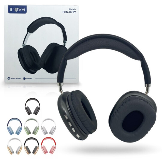 Headphone Bluetooth sem Fio Estéreo Inova - FON-8779
