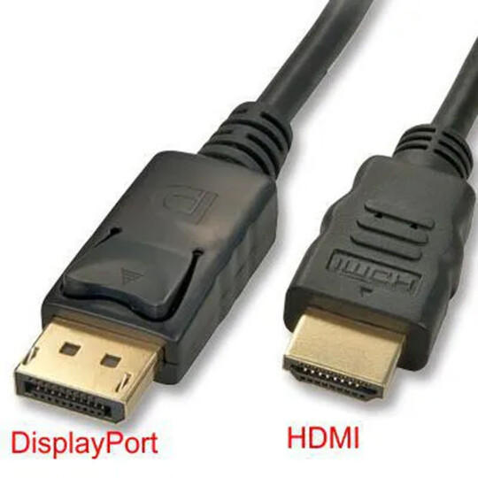 Cabo Adaptador Displayport Macho x HDMI Macho 1.8 Metros INOVA - CBO-6965