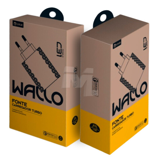 Carregador Turbo Quick Charge 3.0 12W com 3 Portas Usb WALLO - C31