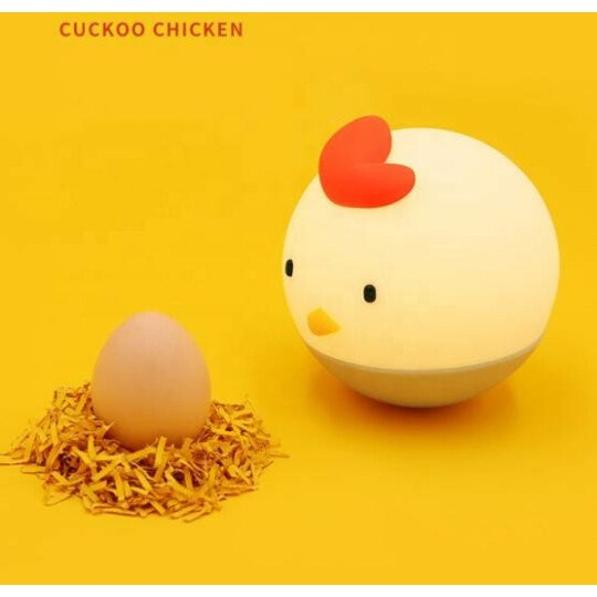 Luminária Led Cuckoo Chicken de Silicone Recarregável - H-L-12