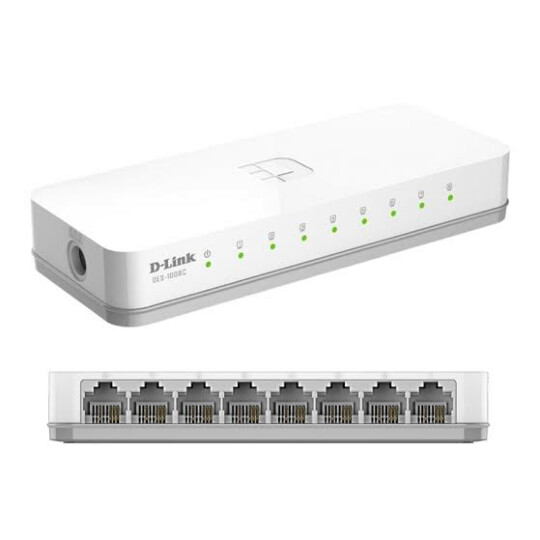 Switch D-Link 8 Portas Fast Ethernet 200Mbps - DES-1008C